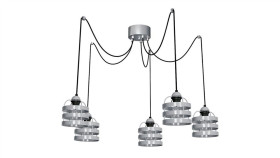 Lampa Wisząca Lars Grey 5Xe27 Mlp788 Milagro