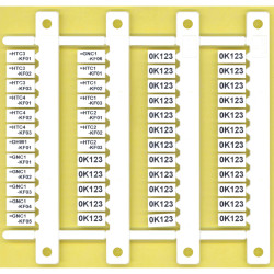 Finder 090.00.2 Label plate for Socket 90.02/90.03 white plastic 9x36mm