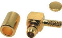 WMMCX-K-RG174A Wtyk MMCX zaciskany na kabel RG-174 - kątowe Amphenol