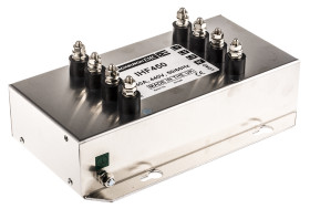 Filtr RFI 50A 1-fazowy 1mΩ 480 V AC 60Hz 280 μH Roxburgh EMC Montaż kołnierzowy