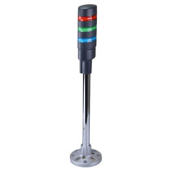 LD6A-3PQB-RGS Red/Green/Blue Stack Light LED Tower Pole Mount 24VAC/DC IDEC