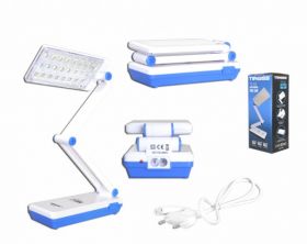 LAMPKA BIURKOWA 24LED SMD 1AH NIEBIESKA