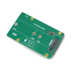 Pineboards HatDrive! Bottom - adapter NVMe 2230, 2242, 2280 do Raspberry Pi 5