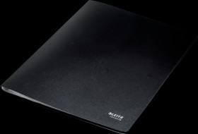 46770095 Clear-front folder, 40 pockets, A4, black