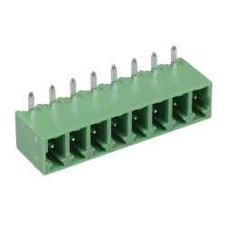 8-Way 3.81mm Horizontal PCB Header Closed Ends 8A 300V