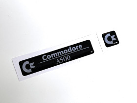 Amiga 500 'Black Edition' badge set