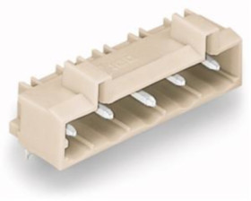 Pin header, 2 pole, pitch 7.5 mm, angled, light gray, 721-862/001-000
