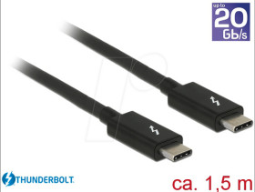 84846 Cable Thunderbolt 3 USB-C plug &gt; USB-C plug 1.5 m.