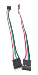 PRZEWOD 4-PIN 20CM - RASTER 2.54MM ZE/ME