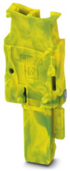 Plug, spring balancer connection, 0.08-4.0 mm², 1 pole, 24 A, 6 kV, yellow/green, 3043093