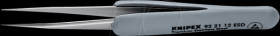 92 21 12 ESD Precision tweezers with rubberised handle ESD, 112 mm