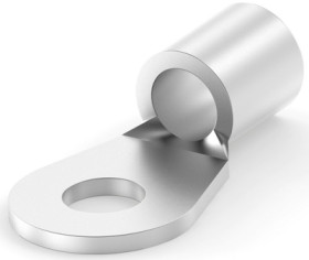 Uninsulated ring cable lug, 6.64-10.5 mm², AWG 8, 5.2 mm, M5, metal, 160013