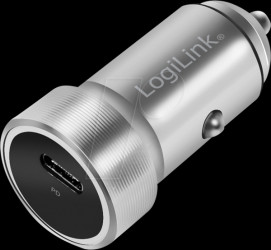 PA0260 USB charger, 20 W, 5 - 12 V, 1x USB-C PD, car, silver