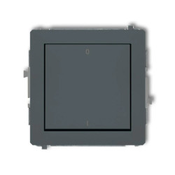 DECO Łącznik dwubiegunowego grafitowy mat 28DWP-9