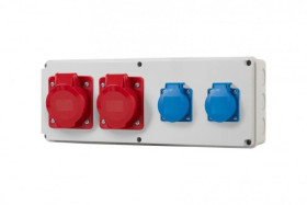 Rozdzielnia HORIZONTAL S - gniazda 16A 5p, 32A 5p, 2x230V