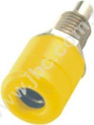 RC-170 GE Gniazdo izolowane, 4mm, mont.M6, przyłącze lutowane, żółte, RC170GE, WYPRZEDAŻ