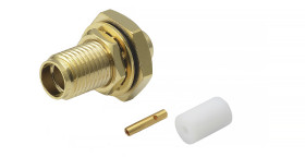 Złącze koncentryczne Montaż na panelu Męski 50Ω typ złącza Złącze SMA 26.5GHz Lutowane typ kabla RG402/U