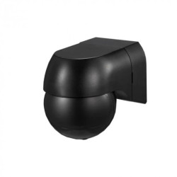 Czujnik ruchu PIR IP44 180 st. 400W zasięg 12m. czarny w całości CP-4CC