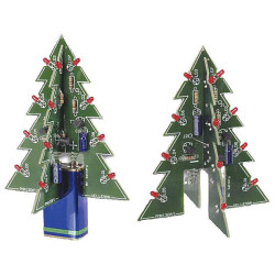 Whadda WSSA130 3D LED Christmas tree assembly kit, 9V, festive decoration