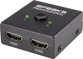 SpeaKa Professional SP-7141056 2 Porty Przełącznik HDMI UHD 4K @ 60 Hz