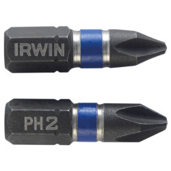 IRWIN&#xAE; 1923321 Impact Screwdriver Bits Phillips PH2 25mm (Pack 20)