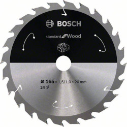 Bosch 2608837685 Circular Saw Blade 165x20mm 24 Cogs High-Quality Carbide