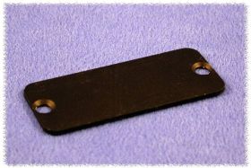 Hammond Electronics 1455RALBK-10 1455RALBK-10 (D x S x W) 1.5 x 160 x 30.5 mm aluminium czarny 10 szt.