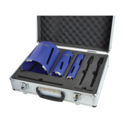 Faithfull HF37PS Diamond Core Drill Kit &amp; Case Set of 7
