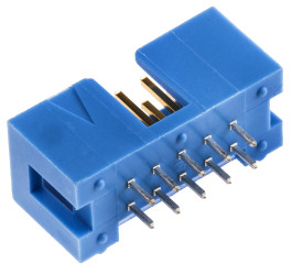 Listwa stykowa PCB 10-pinowe AMP-LATCH raster: 2.54 mm Prosty 2-rzędowe TE Connectivity Otwór przelotowy250 V W osłonie