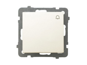 AS Wyłącznik zwierny przycisk "dzwonek" ecru ŁP-6G/m/27 OSPEL