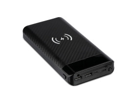 VT-3508 20000mah Power Bank z ładowaniem indukcyjnym i wbudowanym przyłączem typ: MICRO USB czarny 8859 V-TAC