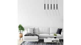 Lampa Listwa Ze Spotami Gu10 Czarny Z Serii Monti Długa Listwa, Industrialny...