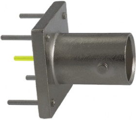 Złącze koncentryczne Montaż na płytce drukowanej Żeński 50Ω typ złącza Złącze BNC 0 to 4GHz Przepust