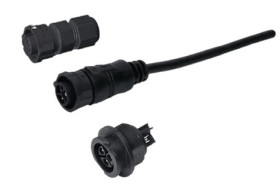 Złącze wielostykowe przemysłowe 8-pinowe Montaż przedni Wtyczka Amphenol Industrial