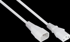 SK1430-W050 Safety plug type E+F (90° angled), to socket C13, 5m