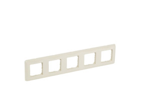 CARIVA Ramka 5 pięciokrotna poziom/pion krem 773755 LEGRAND