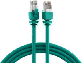 Patch cable, RJ45 plug, straight to RJ45 plug, straight, Cat 8.1, S/FTP, LSZH, 0.5 m, green, K5528GN.0,5