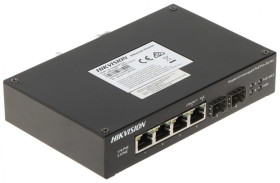 Switch przemysłowy PoE 4-portowy 1Gbps + 2x SFP (niezarządzalny) DS-3T0506HP-E/HS