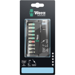 Wera 05073630001 BC10/9 SB Premium Plus Stainless Steel Bit Holder and Bits