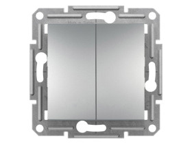 ASFORA Wyłącznik schodowy podwójny aluminium EPH0600161 SCHNEIDER ELECTRIC