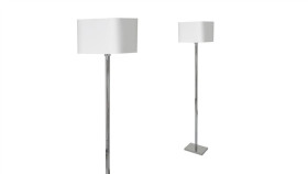 Lampa Stojąca Napoli White/Chrome 1Xe27 Ml6364 Milagro