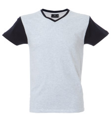 T-shirt, Melanż, Bawełna 100%, L, Krótki