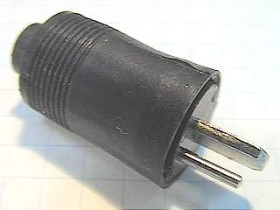 Wtyk głośnikowy lutowany na przewód