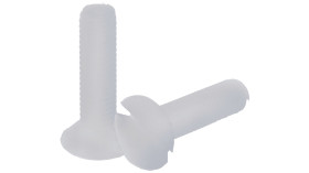 Śruby maszynowe M5 łeb z łbem stożkowym Nylon długość 20.0mm skok 0.80mm