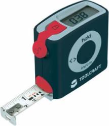 Elektroniczna miara zwijana Toolcraft z wyświetlaczem cyfrowym, 5m