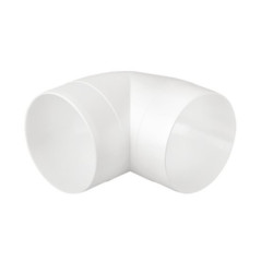 Kolano łącznikowe 90st fi125 biały 02-471