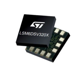 Przyśpieszeniomierz i żyroskop Przyspieszeniomierz, Żyroskop Montaż powierzchniowy STMicroelectronics LGA-14L 6-osiowy