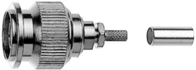 TNC plug 50 Ω, KX-21A, RG-178B/U, RG-196A/U, crimp/crimp, straight, 100023739