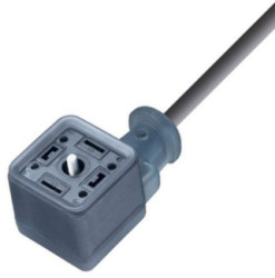 GAN22LU-S24-2260500 gniazdo 2+2PE, przewód PUR 3x0,50mm, dł. 5m, sygnalizacja LED 24VAC/DC + dioda p-przepięciowa, Hirschmann, 9