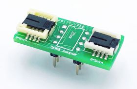 Adapter WSON8 8x6/WSON8 6x5 -->DIL8 eZIF dla pamięci szeregowych Flash, EEPROM i uP (QFN8 / MLP8 / MLF8 / DFN8)